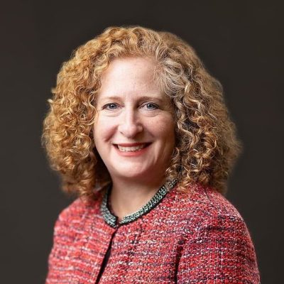 Studio headshot of Chancellor Jennifer L. Mnookin.