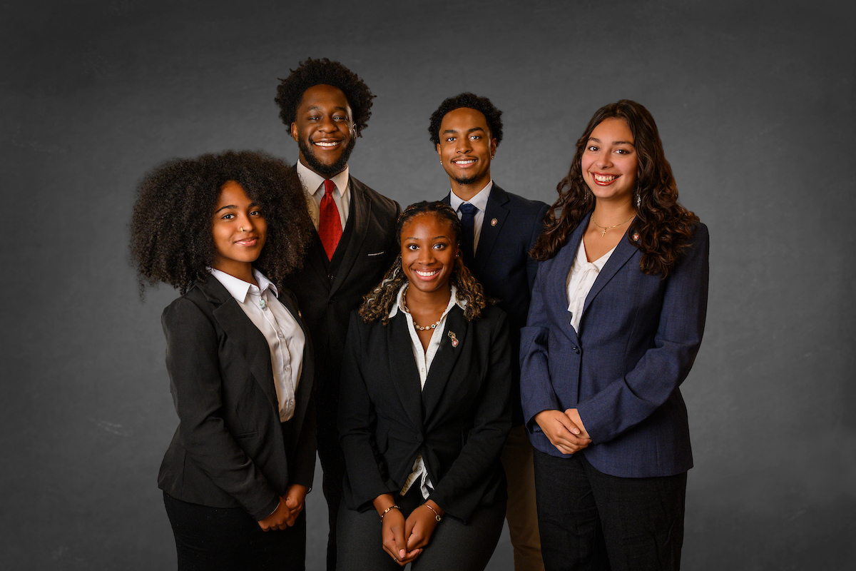 Studio portrait of Senior Class Officers